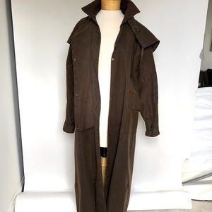 Driza Bone Australian outback waxed raincoat.